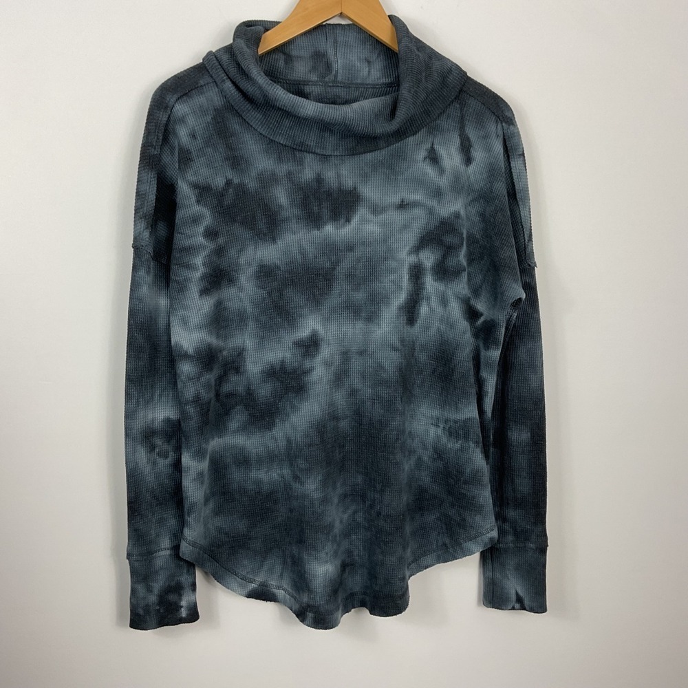 Maeve by Anthropologie Ainsley Tie Dye Cowl Neck Thermal Top Women's Small